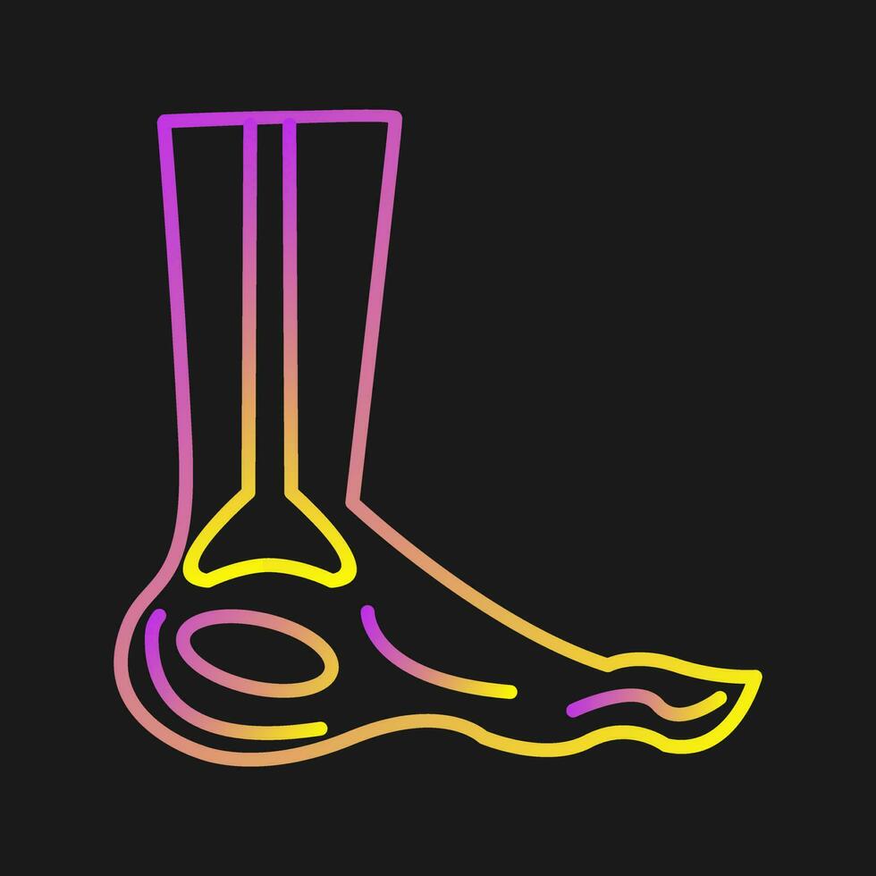 Foot X ray Vector Icon