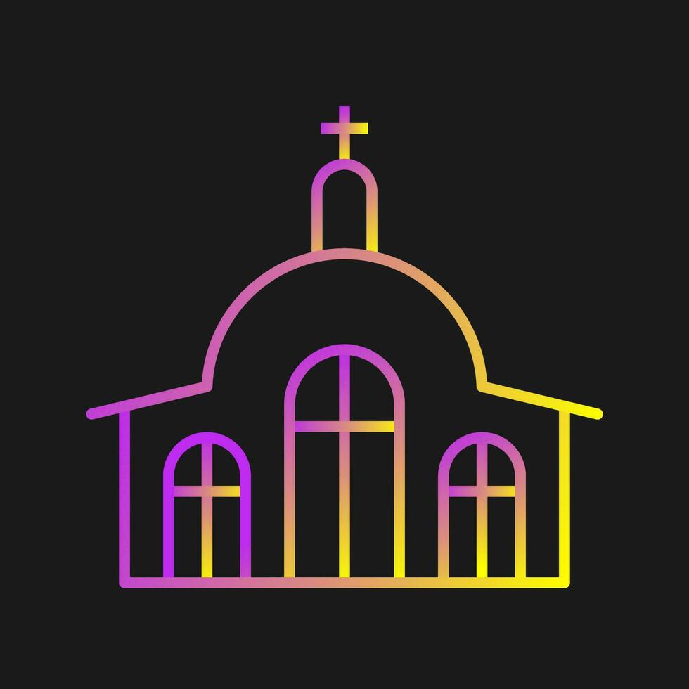 icono de vector de iglesia