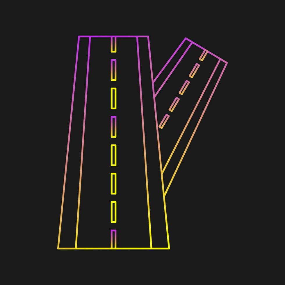 Linked Road Vector Icon