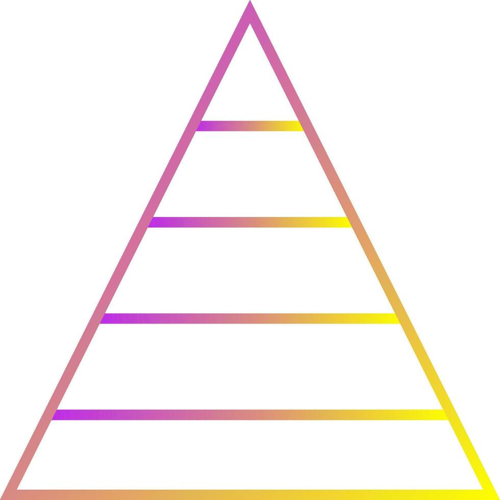 Pyramid Graph Vector Icon