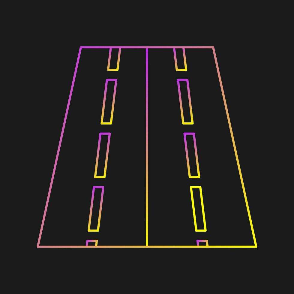 Two Way Road Vector Icon