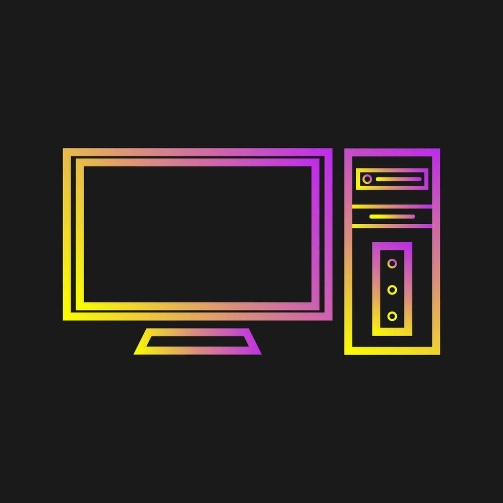 Computer Vector Icon