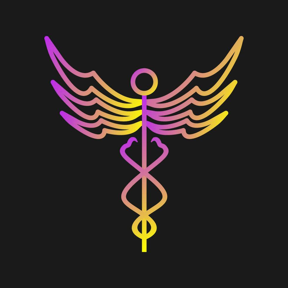 Caduceus Vector Icon