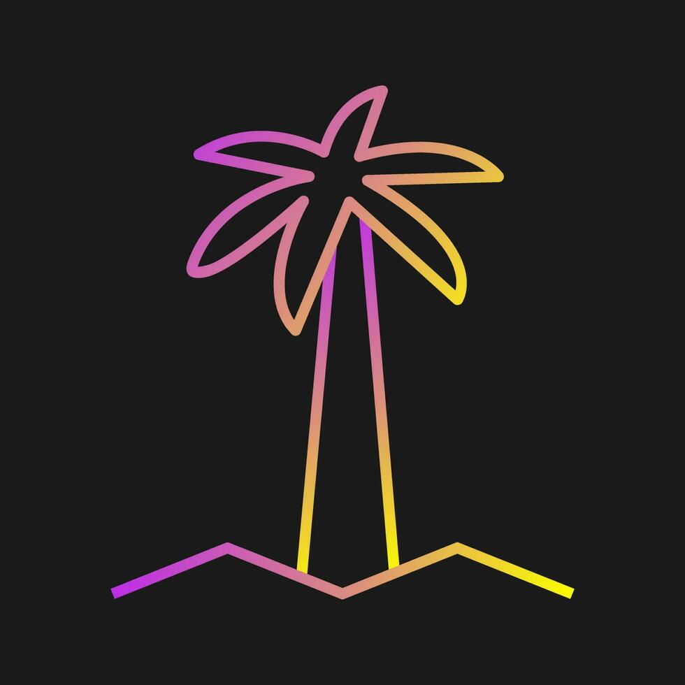 Coconut Tree Vector Icon