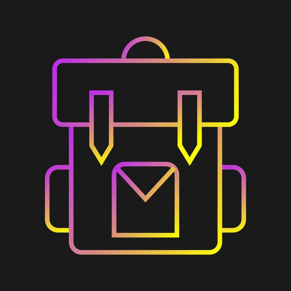 icono de vector de mochila