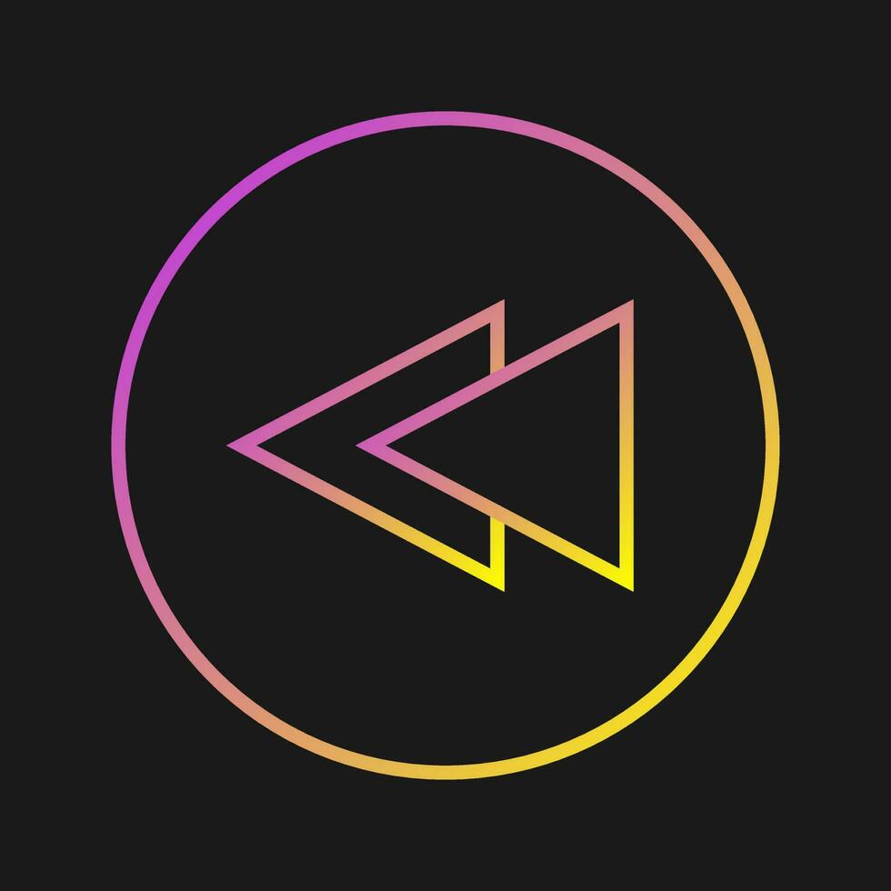Previous Track Vector Icon