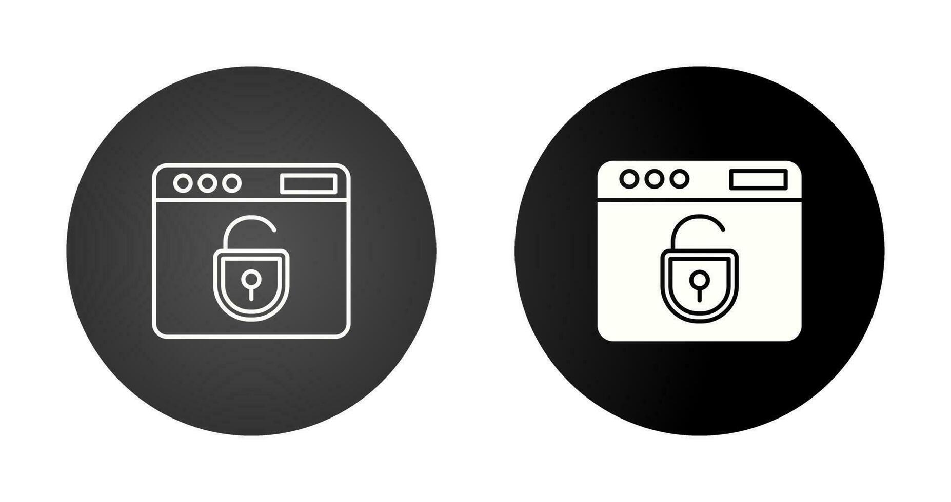 unprotected Vector Icon Set
