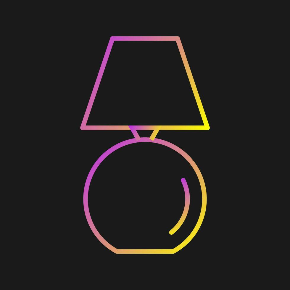 Table Lamp Vector Icon