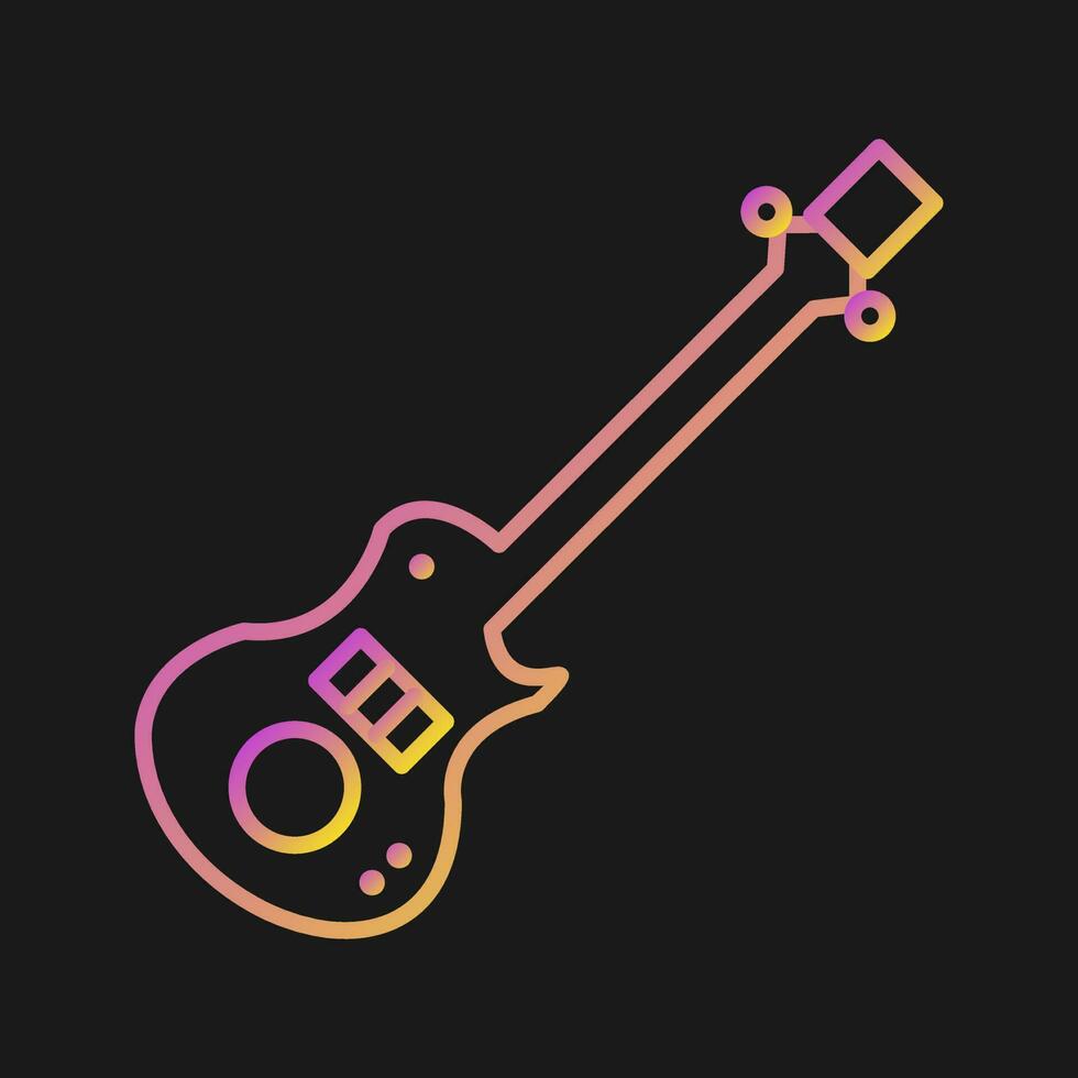 Electric Guitar Vector Icon