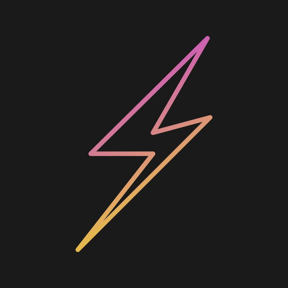 Lightening Vector Icon
