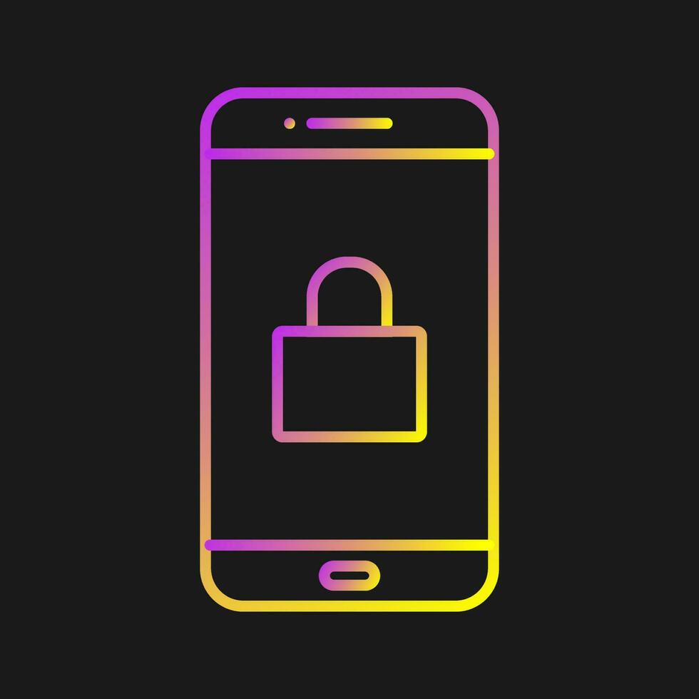 Locked Phone Vector Icon