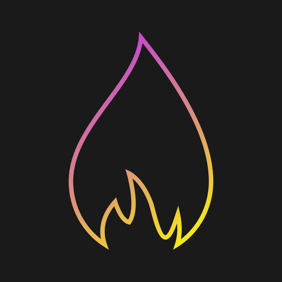 Flame Vector Icon
