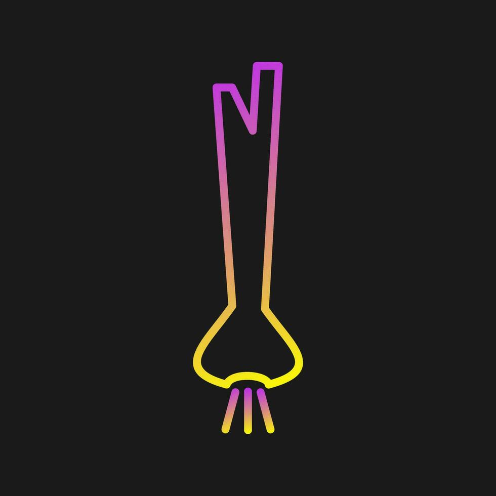 Spring Onion Vector Icon