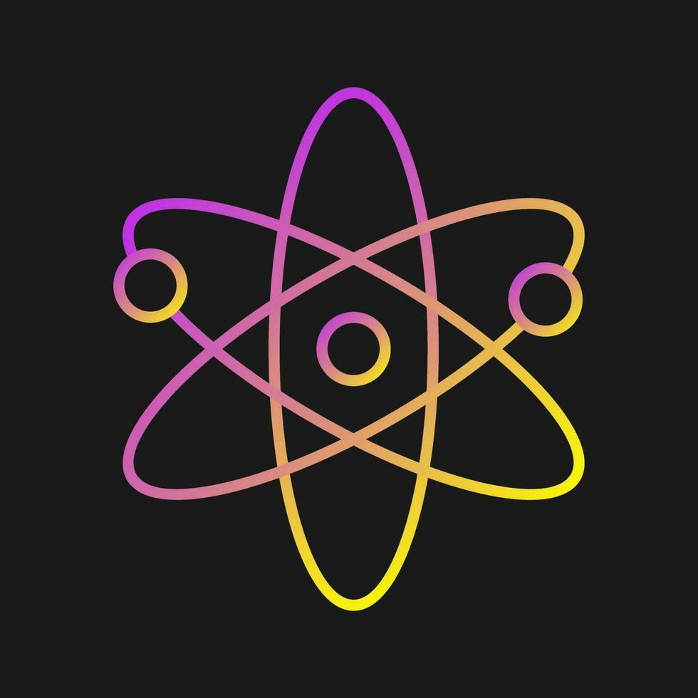 Atomic Structure Vector Icon