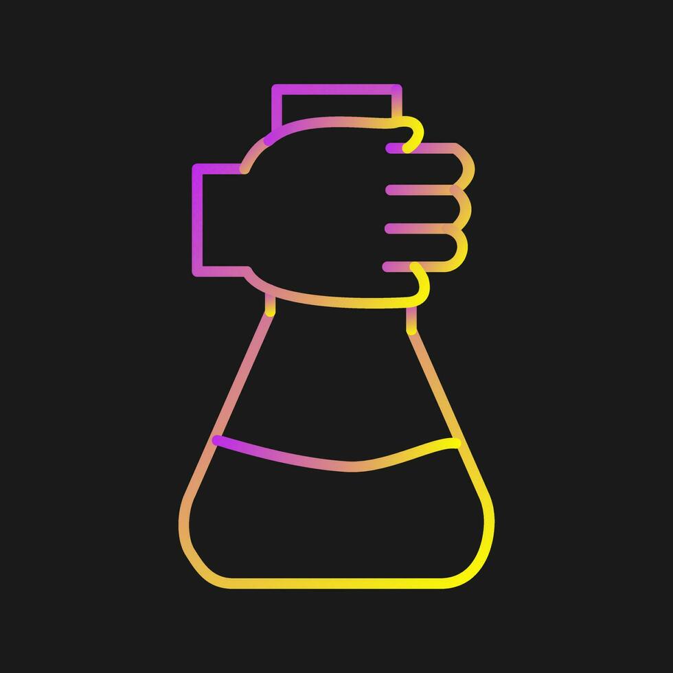 Holding Flask Vector Icon