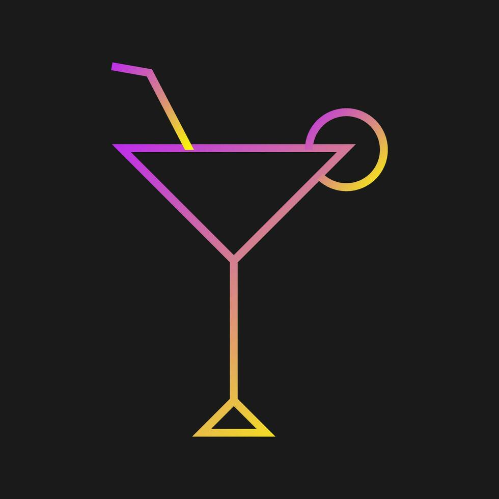 Cocktail Glass Vector Icon