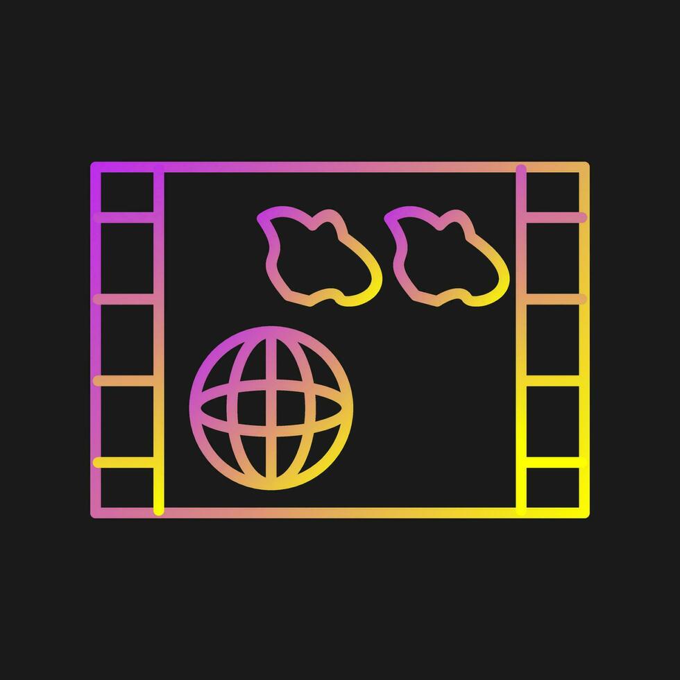 News Backdrop Vector Icon