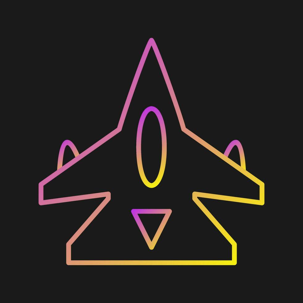 Fighter Jet Vector Icon