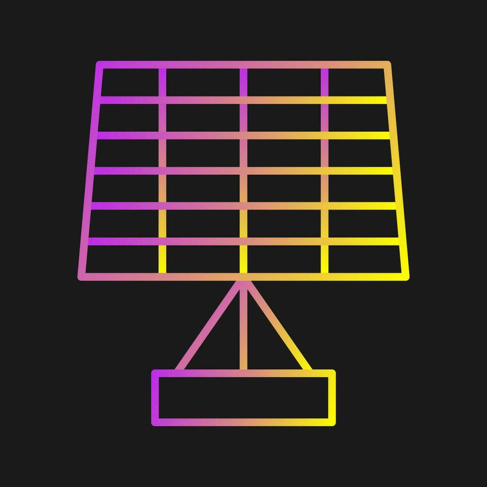 icono de vector de panel solar