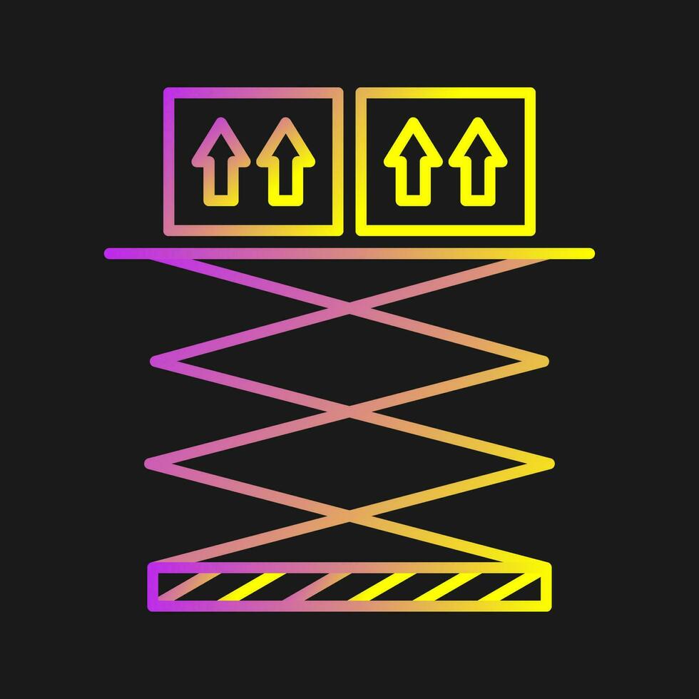 Lift Box Vector Icon