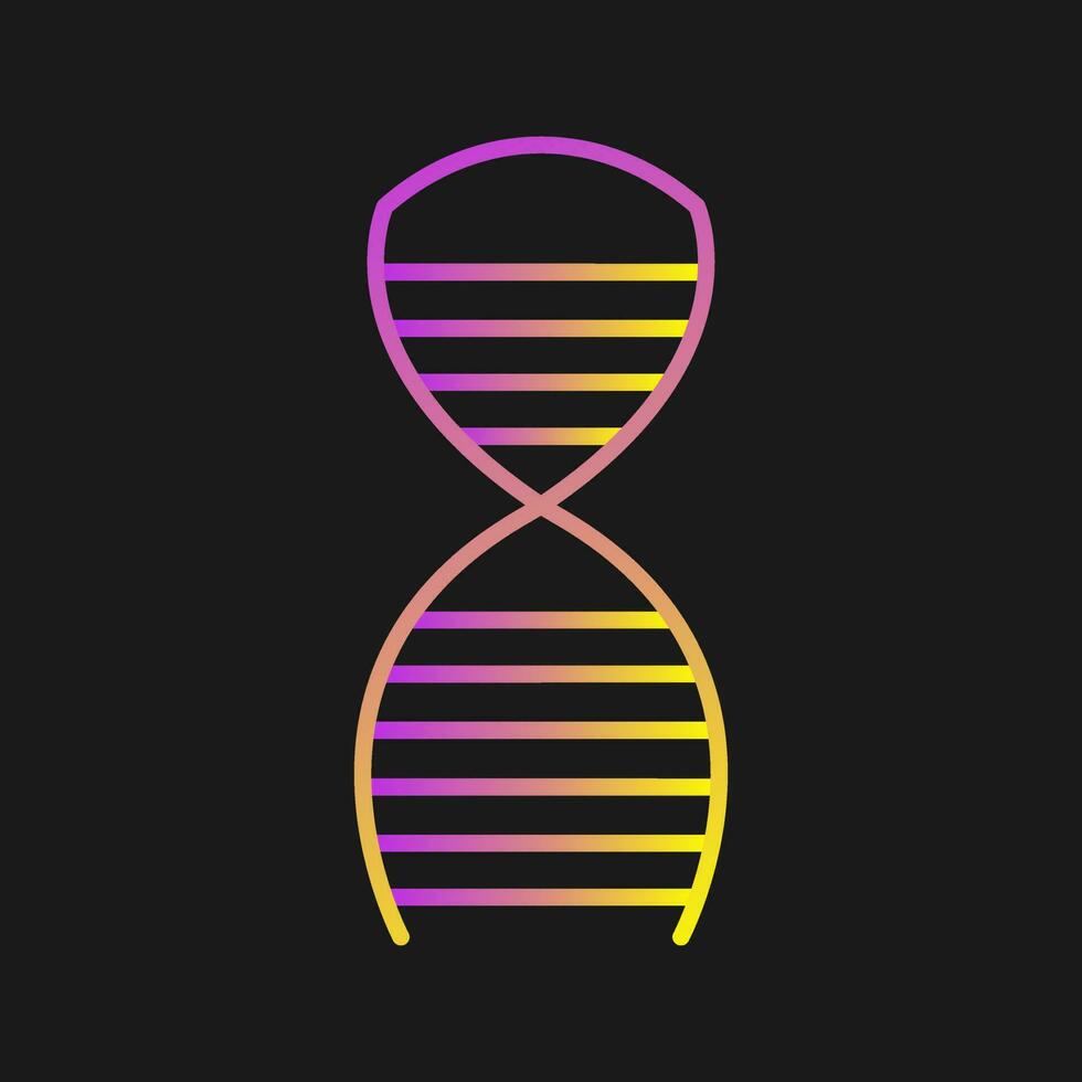 icono de vector de estructura de adn