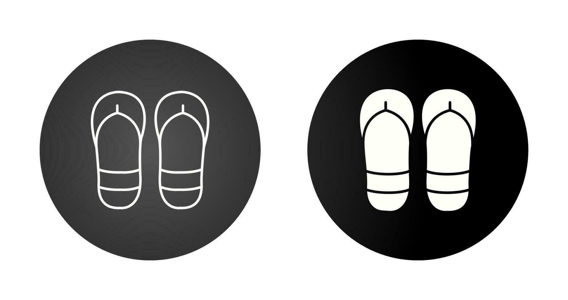 slippers vector icon