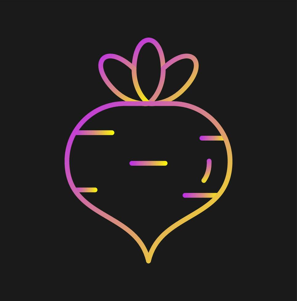 Turnip Vector Icon
