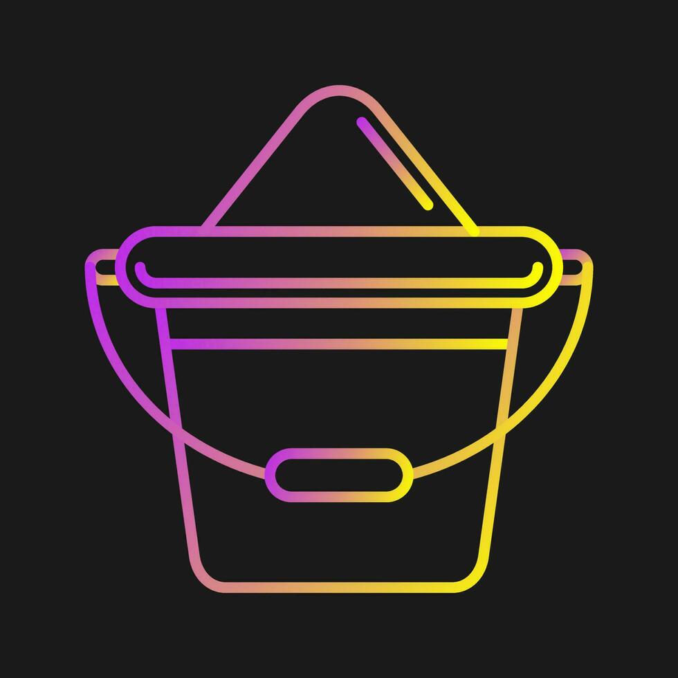 Sand Bucket Vector Icon