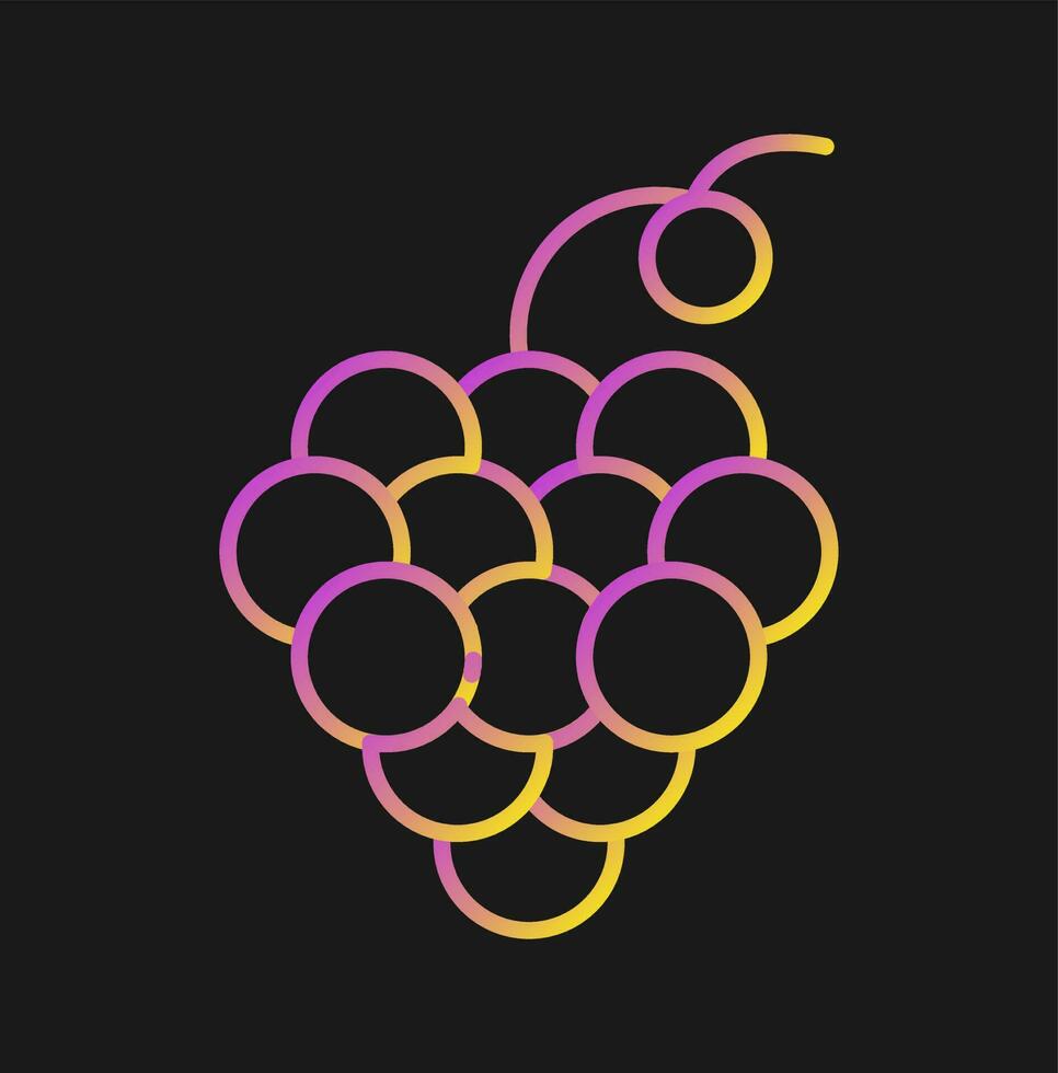 Grapes Vector Icon