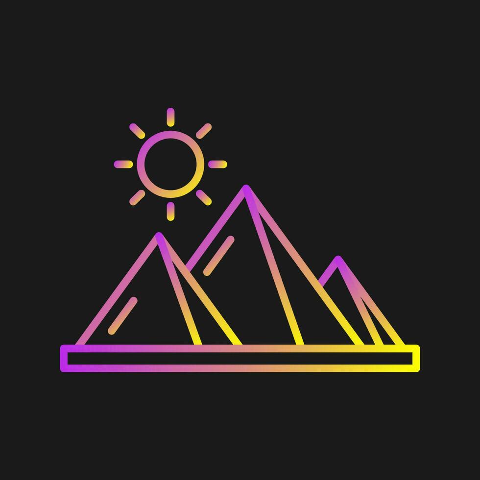 Pyramid Vector Icon