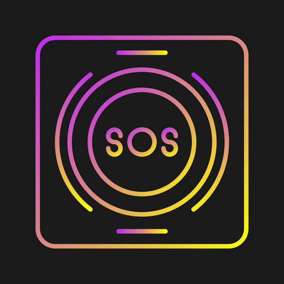 Emergency Button Vector Icon