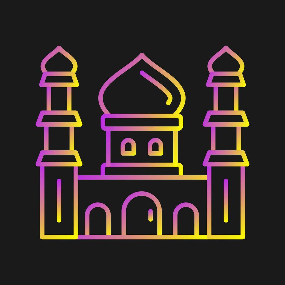 icono de vector de mezquita