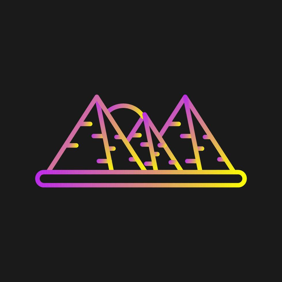 Pyramid Vector Icon