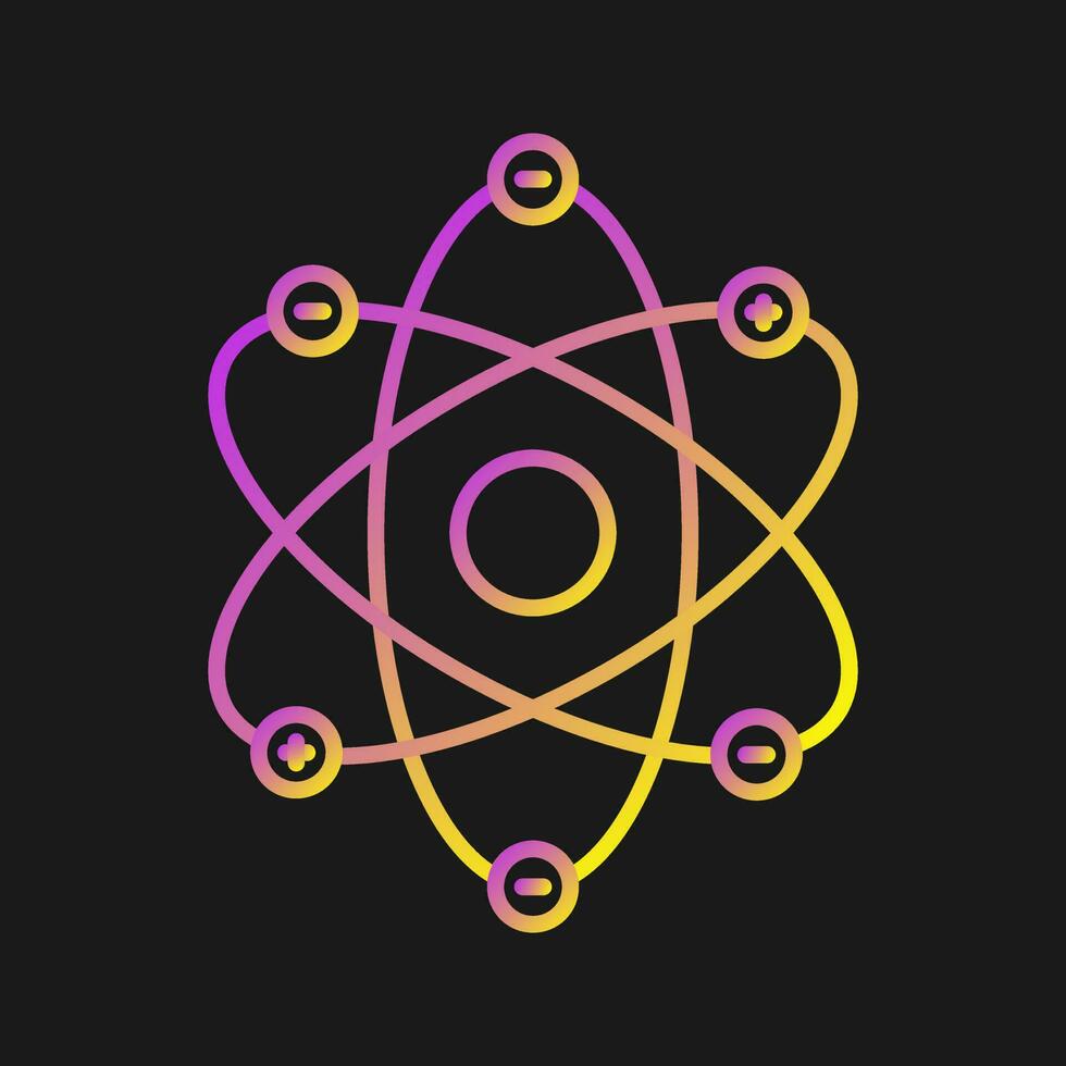 Atom Structure Vector Icon