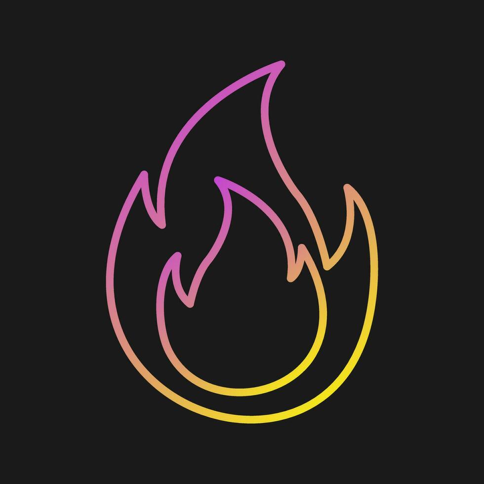 Flame Vector Icon