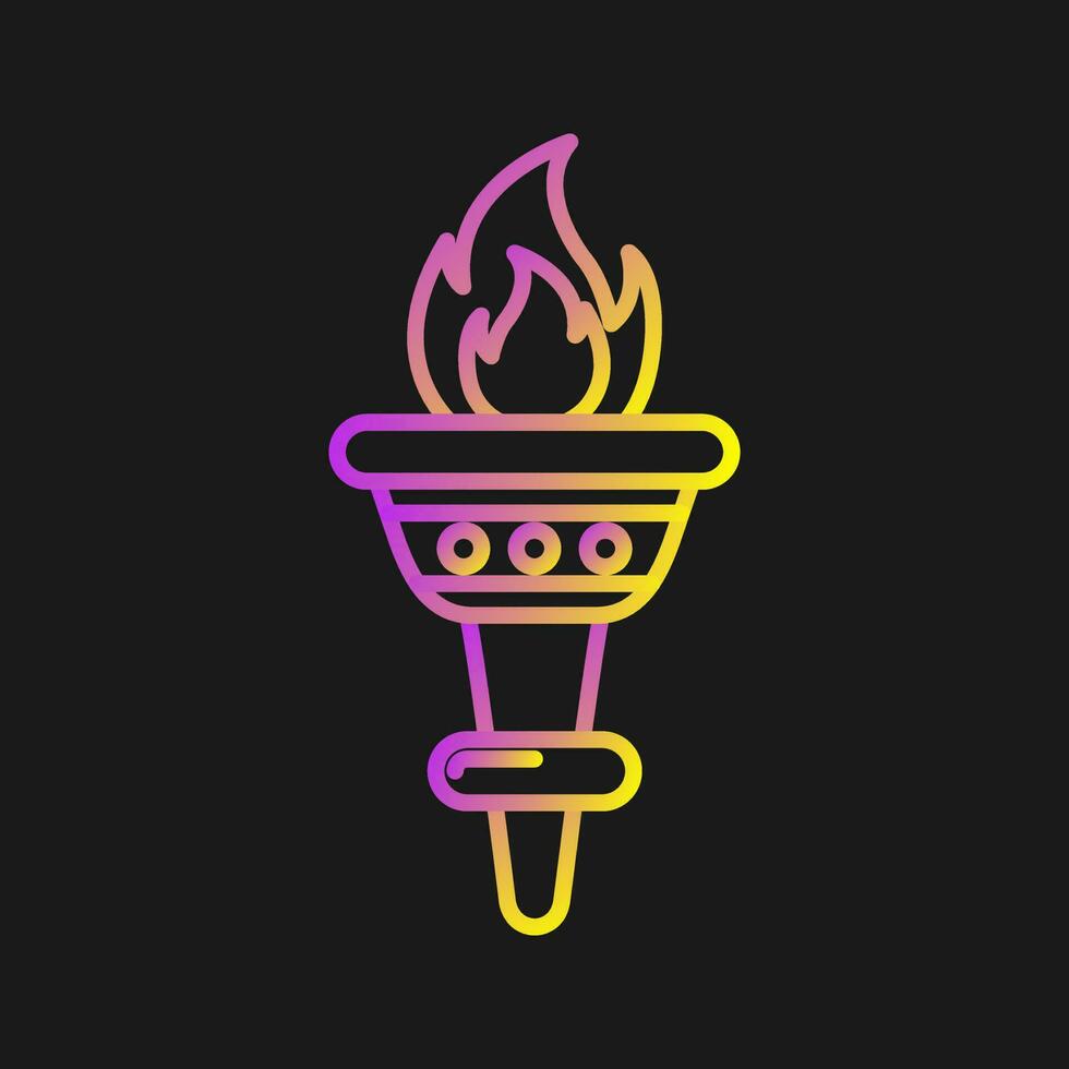 Torch Vector Icon