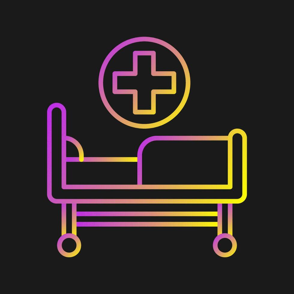 Hospital Bed Vector Icon