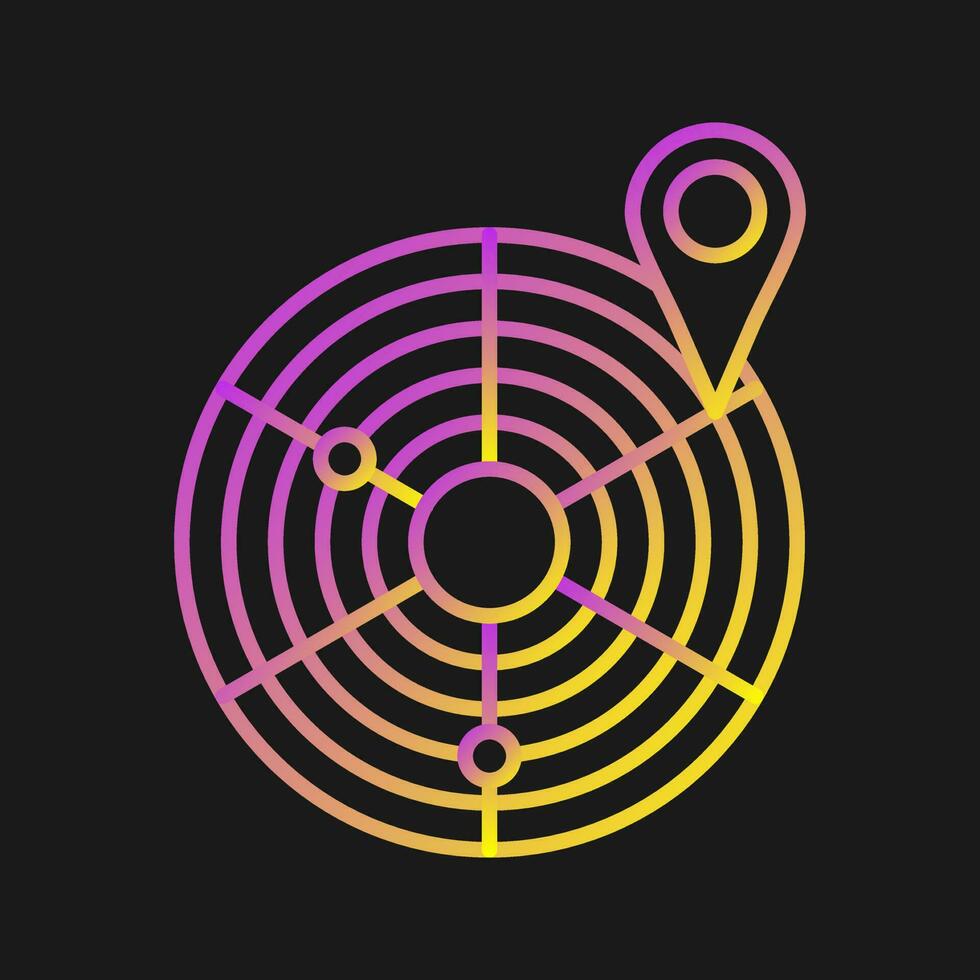 Radar Vector Icon