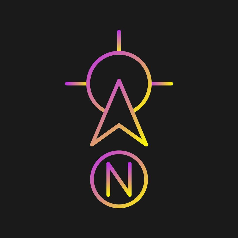 North Vector Icon