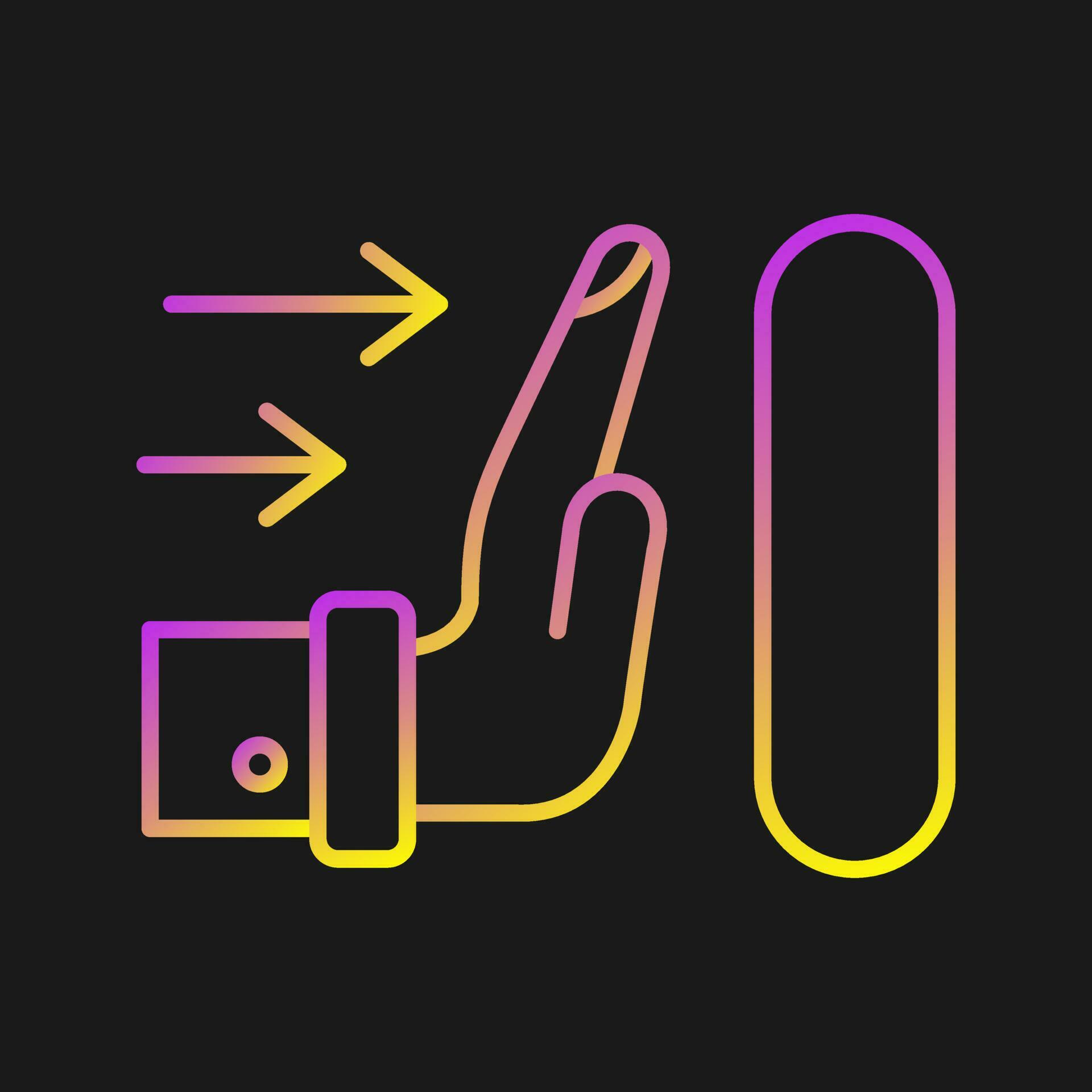 Push Vector Icon 23697721 Vector Art at Vecteezy