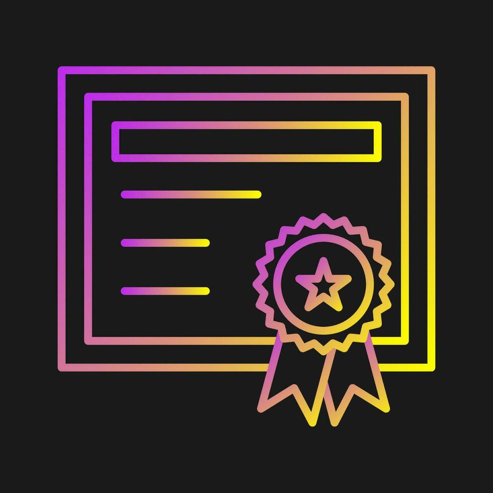 Certificate Vector Icon