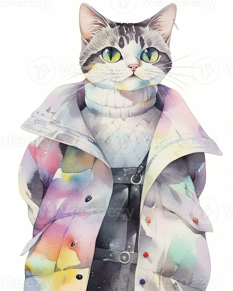 the cat character wearing a jacket photo