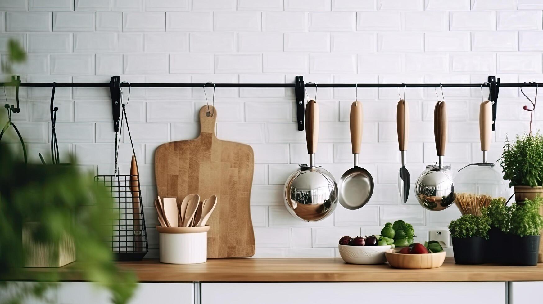 Kitchen chef accessories. Illustration photo