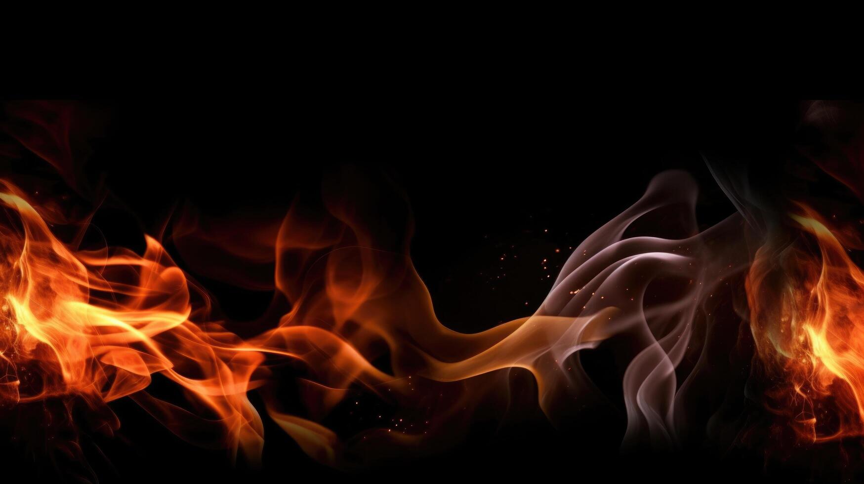 Fire background. Illustration photo