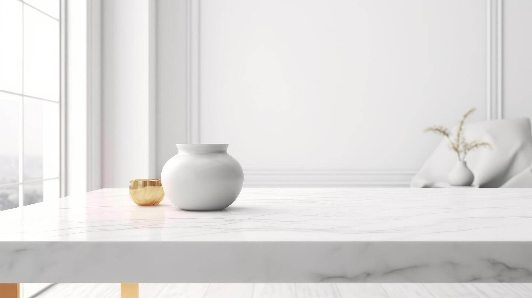 White minimalist product background. Illustration photo