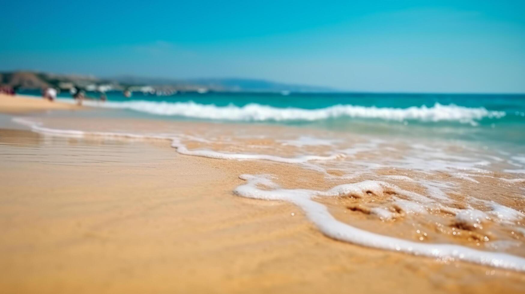 Summer beach background. Illustration photo