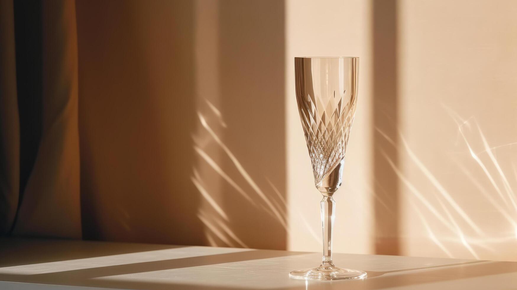 Champagne glass background. Illustration photo