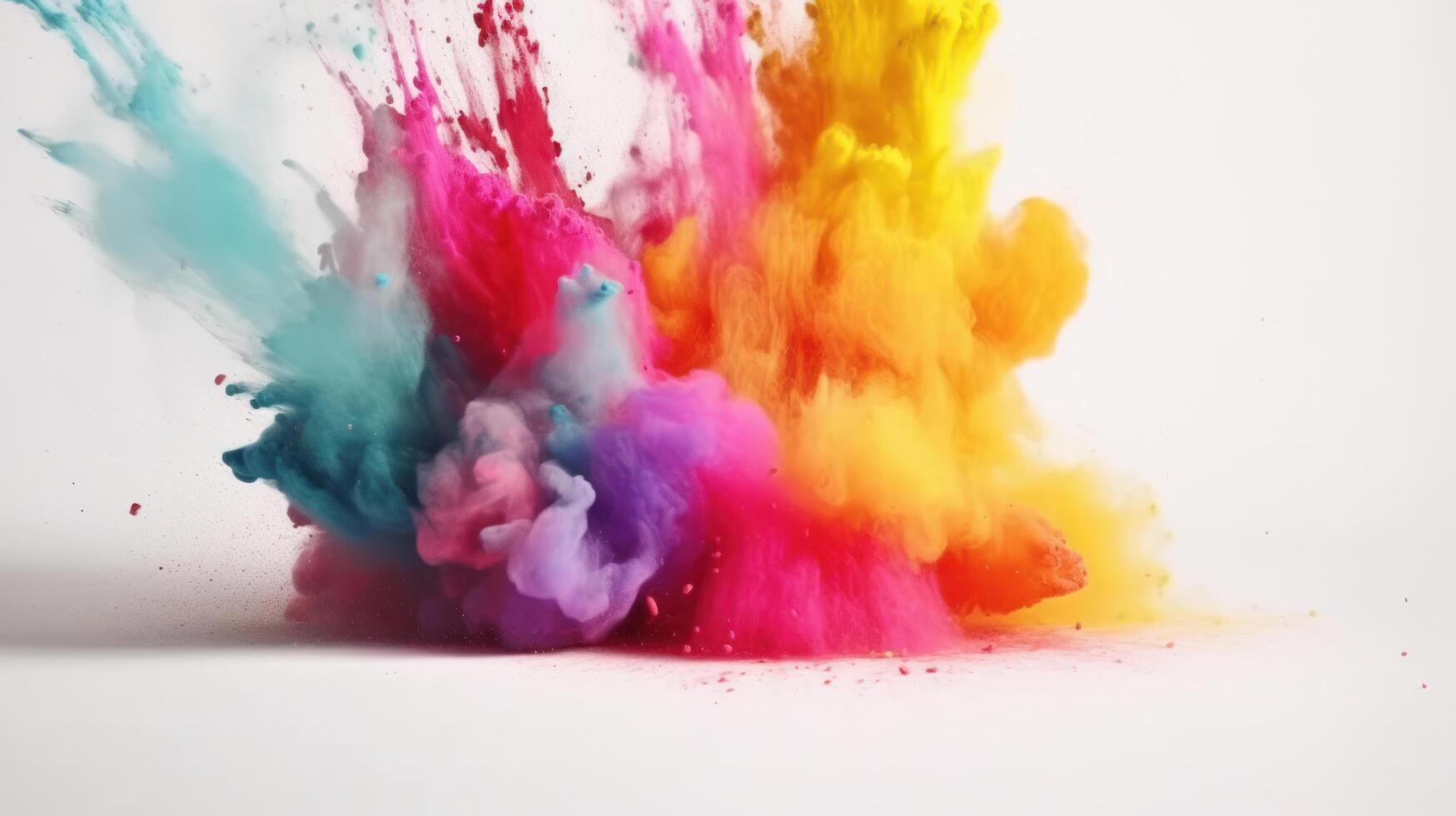 Holi colors. Illustration photo