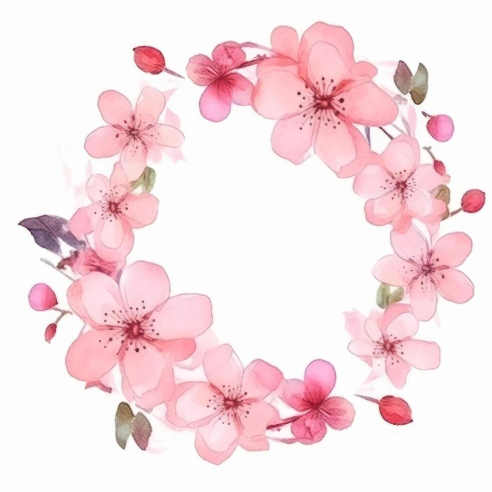 Sakura flower background. Illustration photo