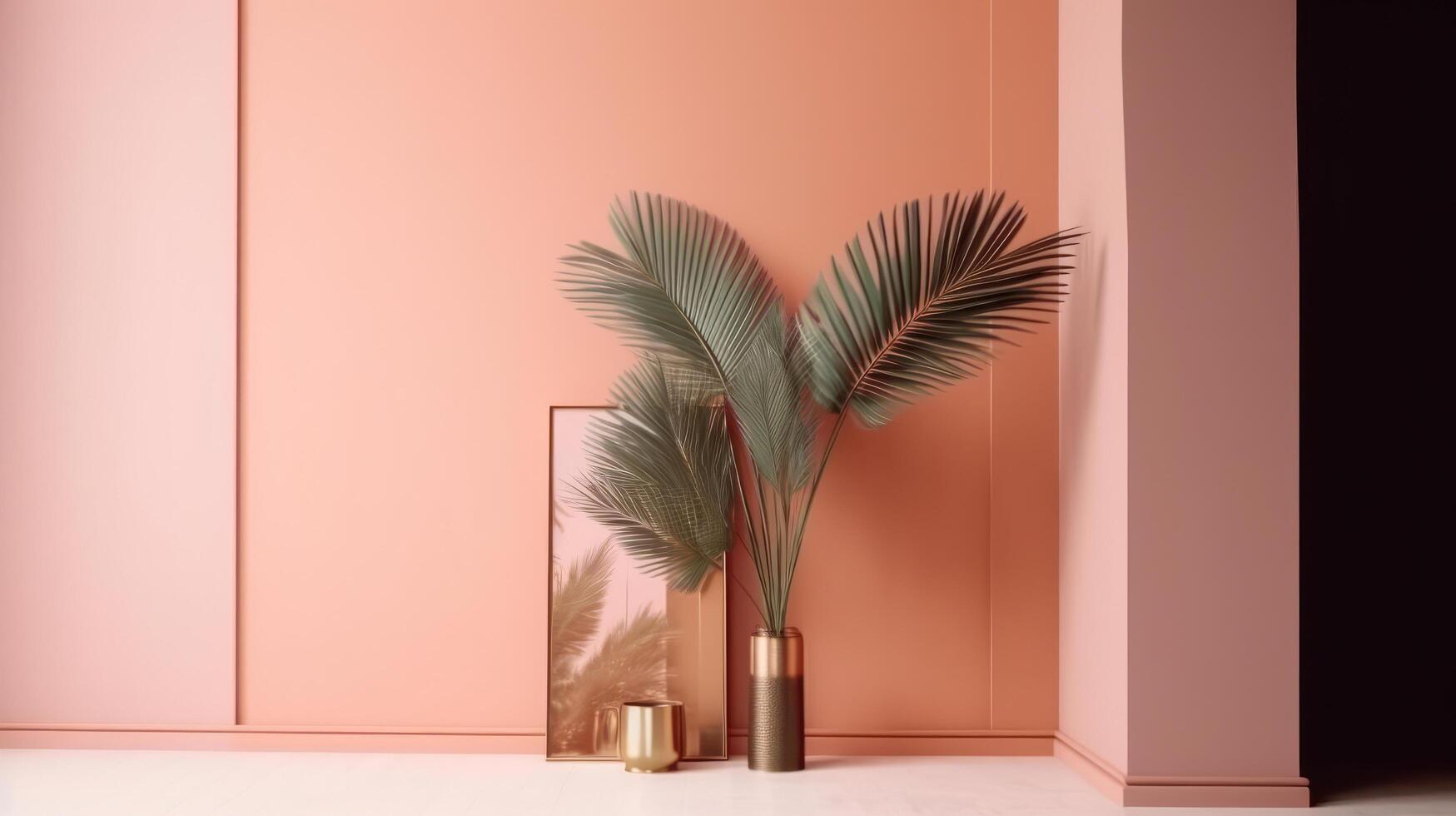 Minimal luxury aesthetic modern background. Illustration photo